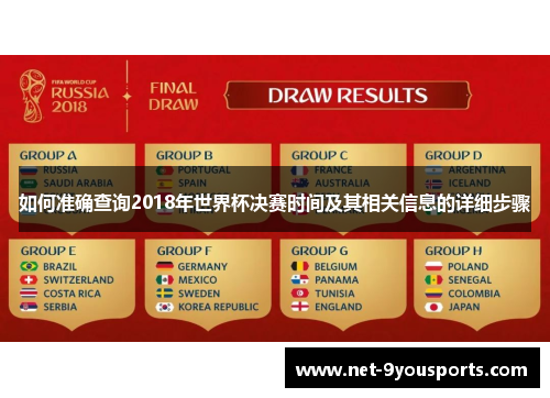 如何准确查询2018年世界杯决赛时间及其相关信息的详细步骤